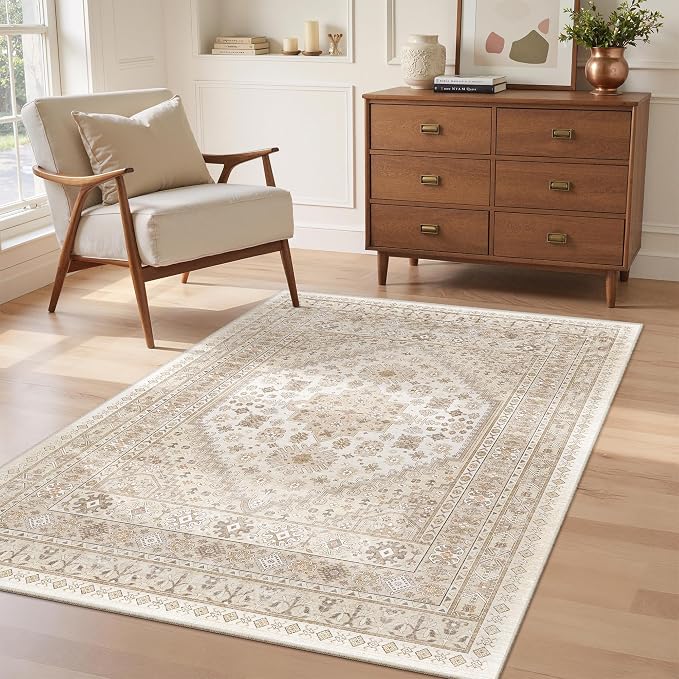 4x6 Area Rug for Entryway, Washable Kitchen Rug, Living Room, Dining Room - Image 9