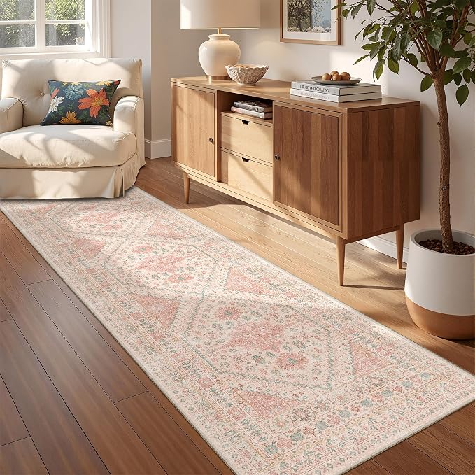 Kitchen Runner Rug Non Slip Washable Rugs 2.5x8, Carpet Runner by Restydon
