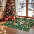 Christmas 3x4 Entryway Area Rugs: Winter Soft Rug by HYHAOYUNLAI
