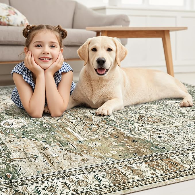 Soalmost Washable Area Rug 8x10 Large Soft Rugs - Image 3