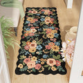 DUKINO 2x5 Washable Runner Rug, Floral Non Slip Rug by DUKINO