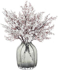 JAKY-Global Babys Breath Fabric Cloth Artificial Flowers 6 Bundle European Fake Silk Plants Decor Wedding Party Decoration Bouquets Real Touch DIY Home Garden (Silver 6pcs)