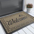 Yimobra Welcome Front Door Mat, Heavy Duty Easy Clean Doormat Indoor Outdoor by Yimobra
