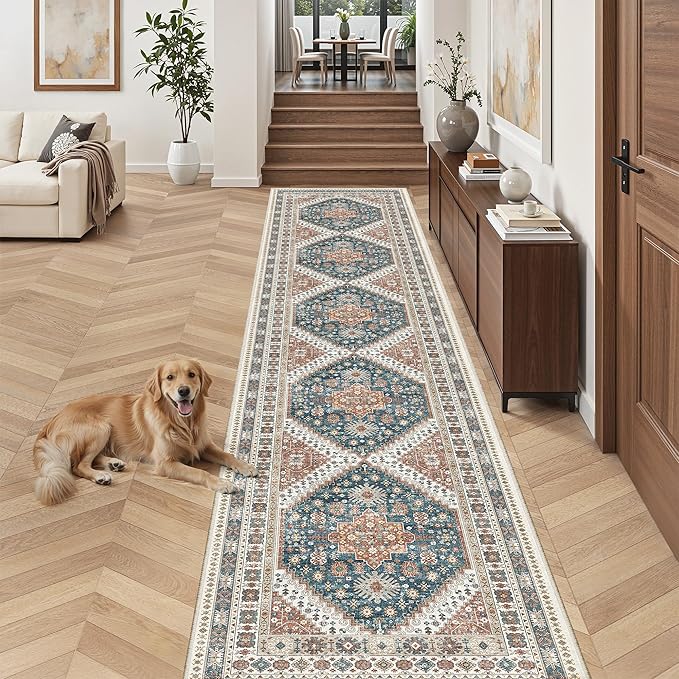 Madane Hallway Runner Rug 2'6''x14' Kitchen Runners Vintage, Entryway and by Madane