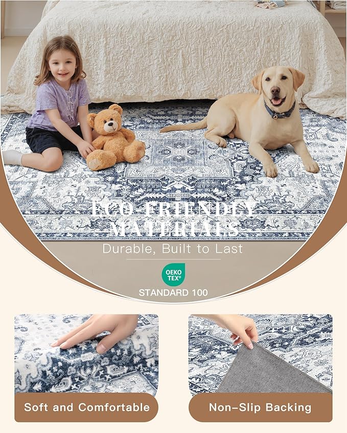 Madane Washable Runner Rug 2x6 Runners - Image 6