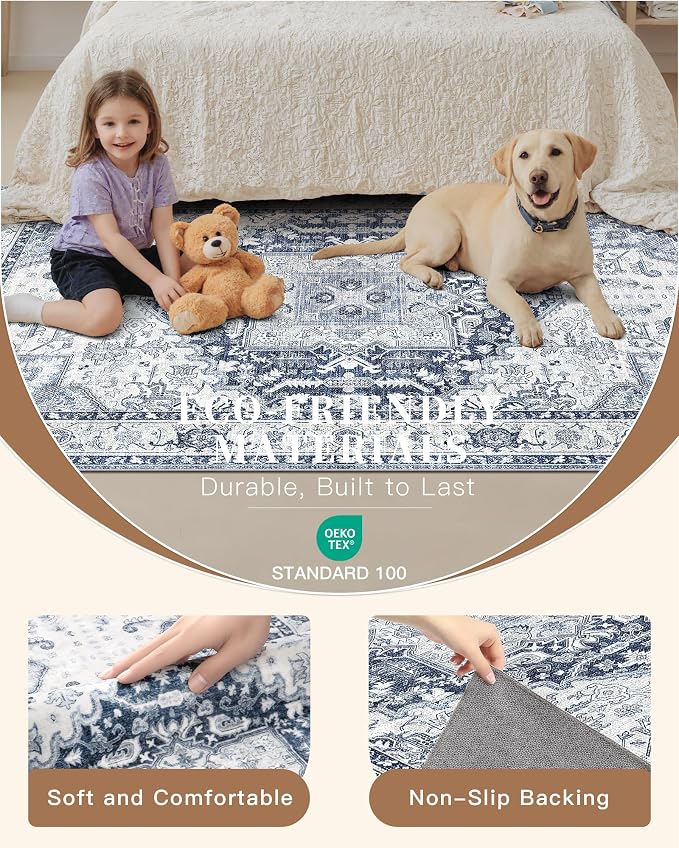 Madane Washable Runner Rugs 2x12 Long - Image 6