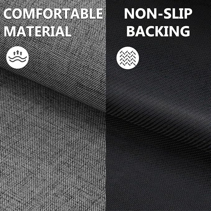 Ultra Thin Indoor Door Mat 17"x29", Large Non Slip Doormats, Rubber Backing - Image 4