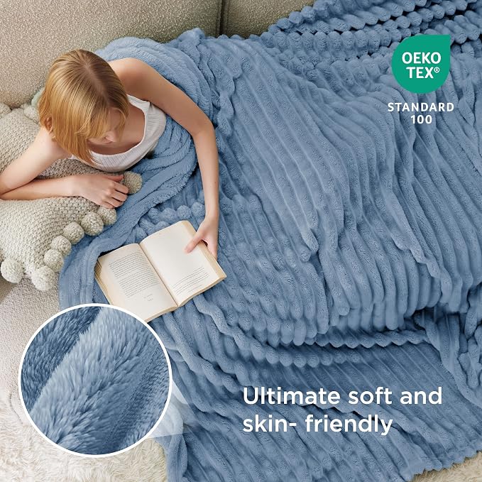Bedsure Soft Full Size Fleece Blankets - Image 4