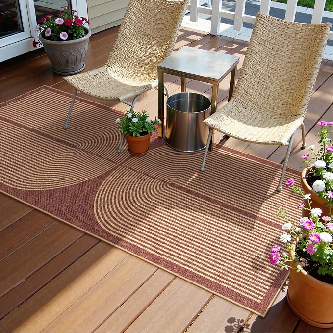 Lahome Modern Rainbow Easy Jute 2x6 Runner Rug - Image 6