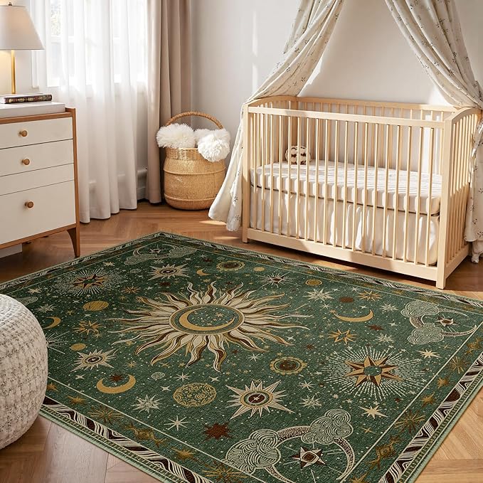 Vacuum-Friendly, 5x7 Washable Area Rug - Image 4