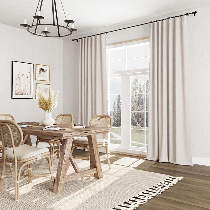 100% Blackout Curtains 84 Inch Length 2 Panels Set - Image 8