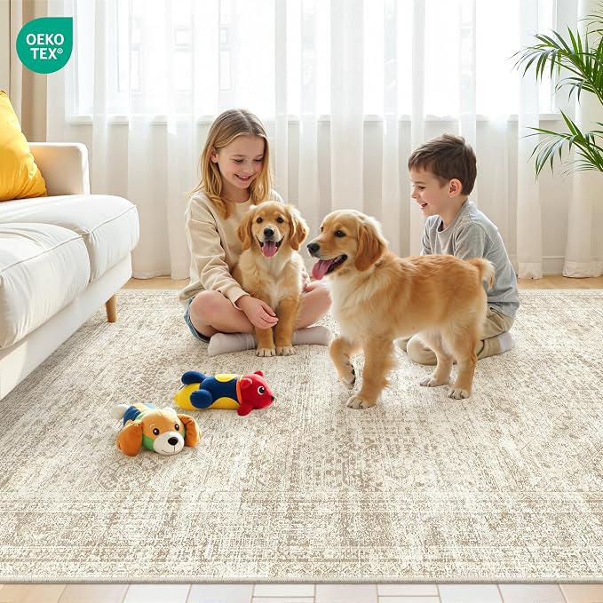 4x6 Area Rug for Entryway, Washable Kitchen Rug, Living Room, Dining Room - Image 9