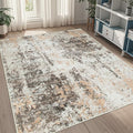5x8 Area Rugs for Living Room Washable Bedroom Dining Room Brown Beige | Modern by Aelenmu