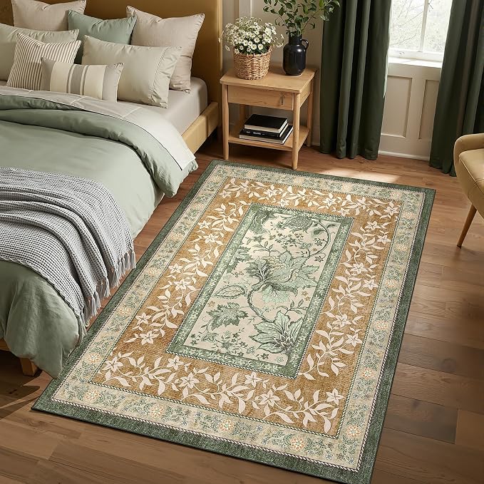 GarveeHome Leaves Floral Area Rug by GarveeHome