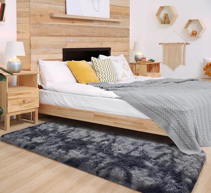 Chicrug Soft Runner Rugs for Bedroom Living Room Plush Fluffy Rug 2x6 | Shag - Image 3