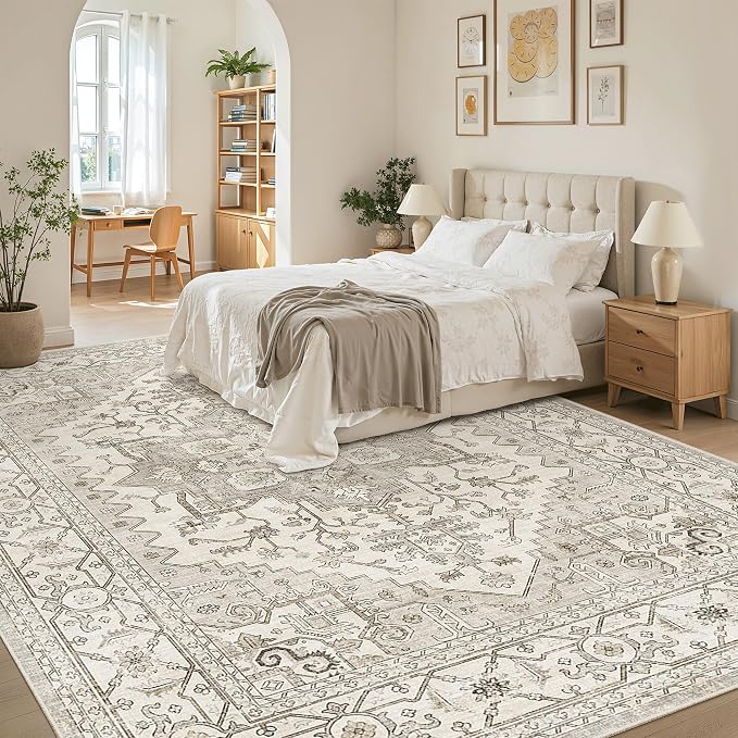 Madane 8x10 Area Rugs for Living Room, Non-Slip Washable Rug, Soft Low Pile - Image 3