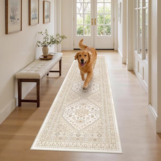 2x8 Runner Rug Non Slip, Washable Hallway Runner Rug, Nursery Room, Soft Runner - Image 4