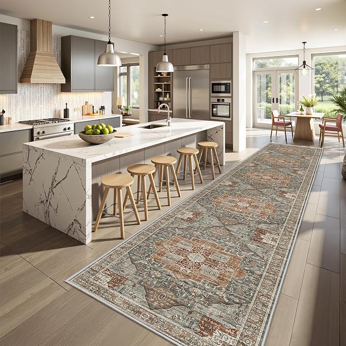 Hallway Runner Rug 2x12 Extra Long Washable Runner, Non Slip Runner - Image 3