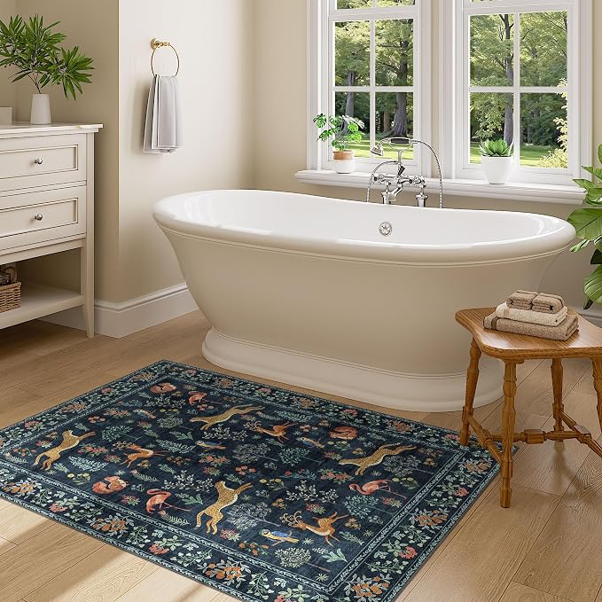 DUKINO 3x4 Rug, Washable Animal Area Rug - Image 5