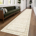 Light Beige 3x16 Long Hallway Runner Rug, Non Slip Farmhouse Kitchen Rugs by HazoHaus