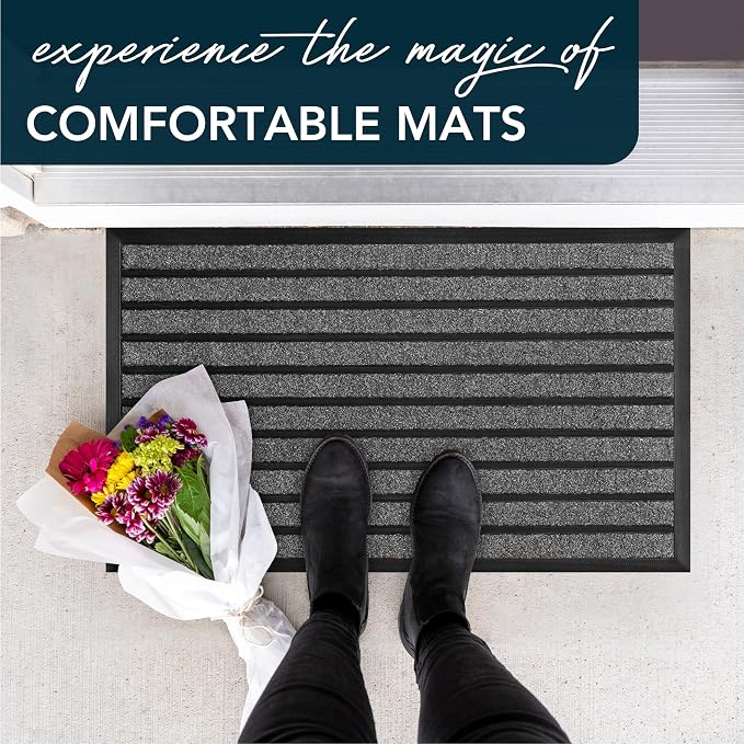 ubdyo Extra Durable Door Mat Outside Entrance | Dirt Trapping, Non-Slip Backing - Image 8