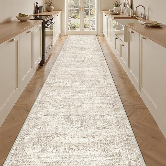 3x16 Runner Rug Non Slip, Washable Hallway Runner Rug, Living Room, Extra Long by Restydon