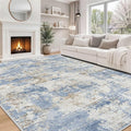 Aelenmu 9x12 Area Rugs for Living Room Bedroom Dining Room Washable Blue | Soft by Aelenmu