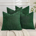 Set of 4 Soft Textured Decorative Throw Pillow Covers 22x22 Inch Cozy Farmhouse by Cozoomy