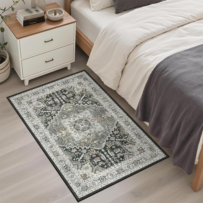 Madane Washable Area Rug 2x3 Small Entryway Rugs, Non-Slip Floor Carpet - Image 3