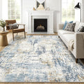 LOONGRUG 7x9 Area Rug Washable Large Neutral Modern Living Room Rugs | Abstract by LOONGRUG