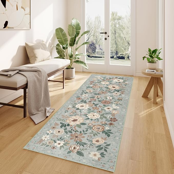 DUKINO 2.6x8 Runner Rug Washable Runner Rug - Image 3