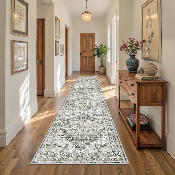 Hallway Runner Rug 2x12 Extra Long Washable Runner, Non Slip Runner - Image 5