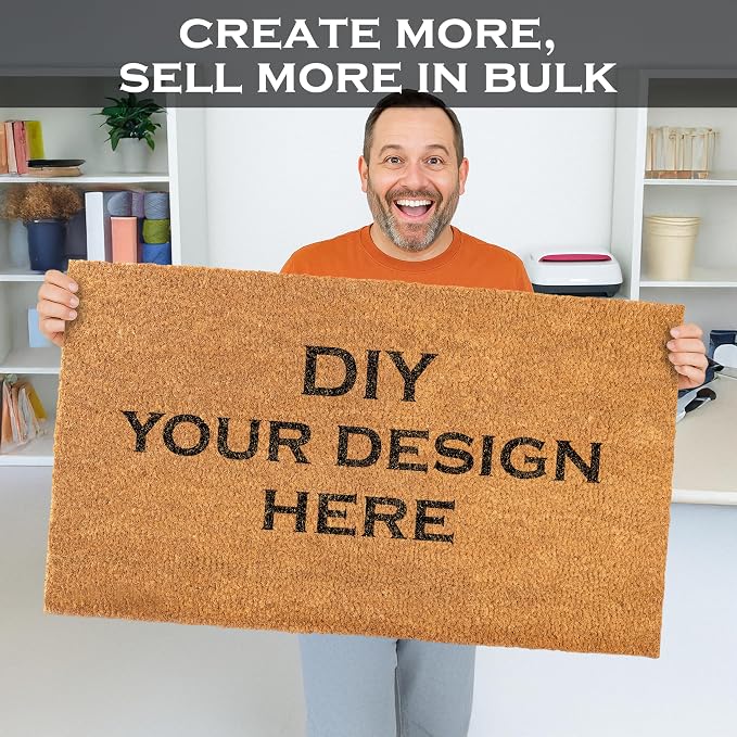 Blank Welcome Mat 48x24 Inch, Coir Door Mat - Image 3