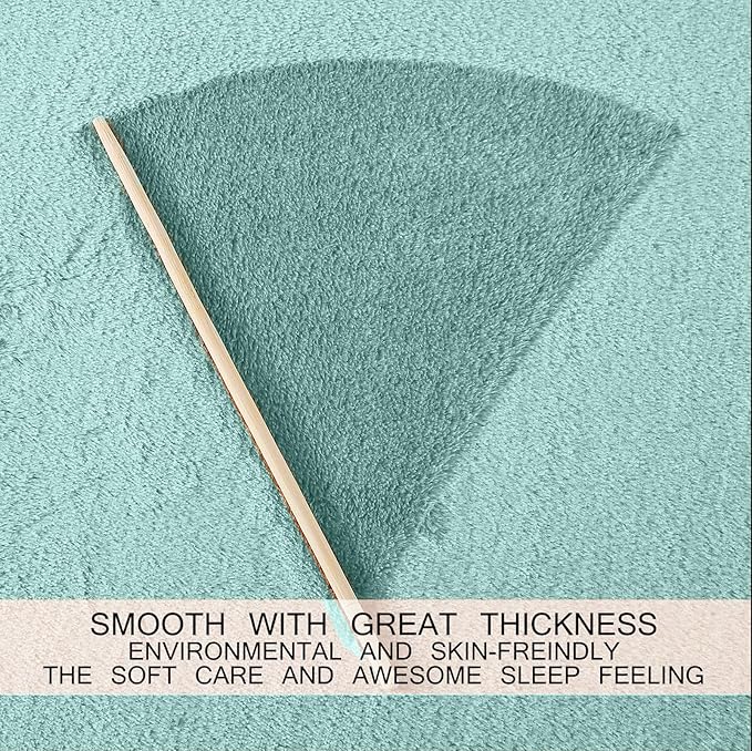 Soft Queen Size Blanket for All Season Warm Fuzzy Microplush Lightweight Thermal Fleece Summer Autumn Fall Winter Spring Blankets for Queen Full Bed Couch Sofa,90x90 Inches,Sage Green