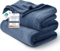 Bedsure GentleSoft Fleece Throw XL Blanket Blue by Unknown