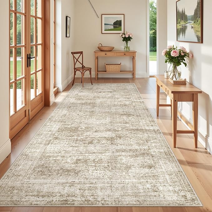 4x8 Rug Non Slip, Washable Hallway Runner Rug, Nursery Room, Soft Runner Rug - Image 3