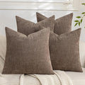 Set of 4 Soft Textured Decorative Throw Pillow Covers 26x26 Inch Cozy Farmhouse by Cozoomy