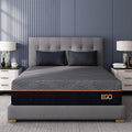 EGOHOME 12 Inch Full Memory Foam Mattress for Back Pain, Cooling Copper Gel Bed in a Box, Foam Made in USA, CertiPUR-US Certified, Therapeutic Medium Firm, Double 54x75x12 Black