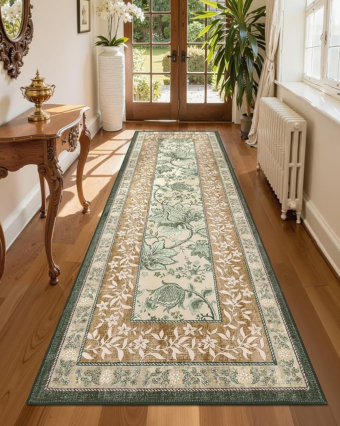 GarveeHome Terracotta Olive Sage Green 8x10 Area Rugs - Image 3