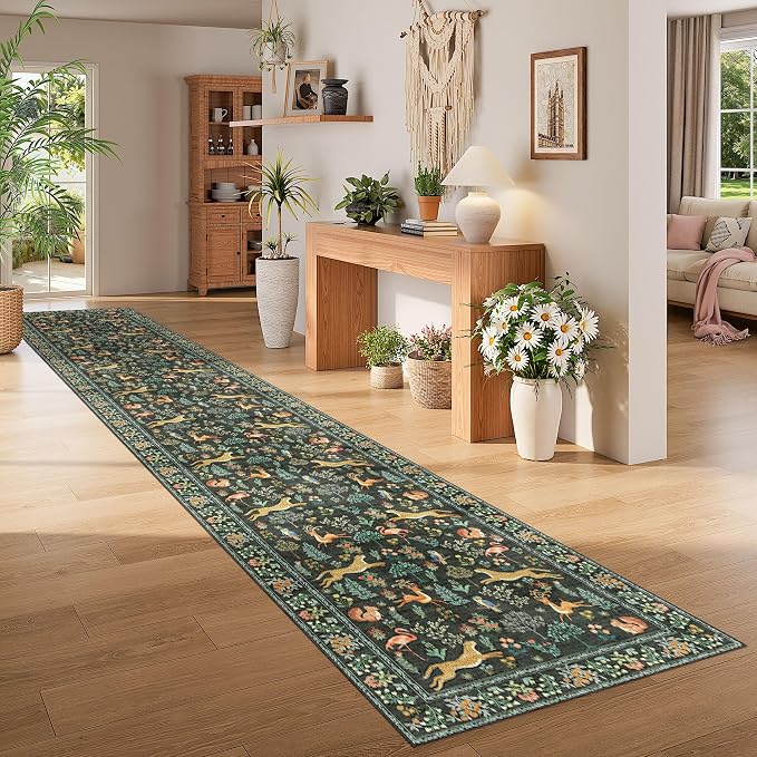 DUKINO 3x16 Hallway Runner Rug, Washable Animal Rug - Image 5