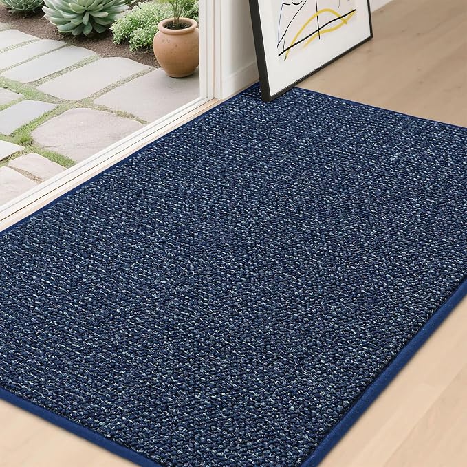 BEQHAUSE Dirt Trapper Door Mat 32" x 48", Non-Slip Washable Doormats, Low by BEQHAUSE