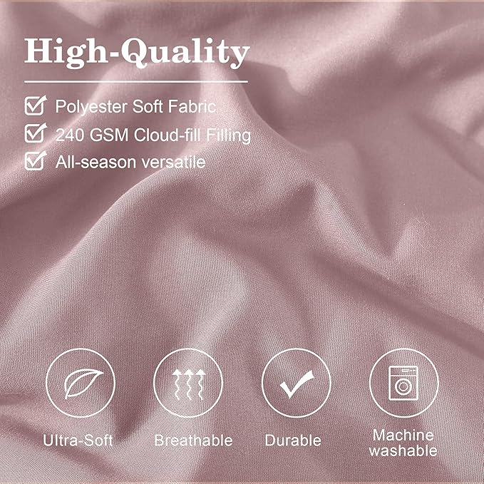 Monbix Full Comforter Set - 7 Pieces Bed in a Bag Full Size Bedding Sets with Comforters, All Seasons Down Alternative Comforter with Sheets,Pillowcases & Shams