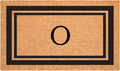 Calloway Mills 152962436O Black Border 24" x 36" Monogram Doormat by Callowaymills