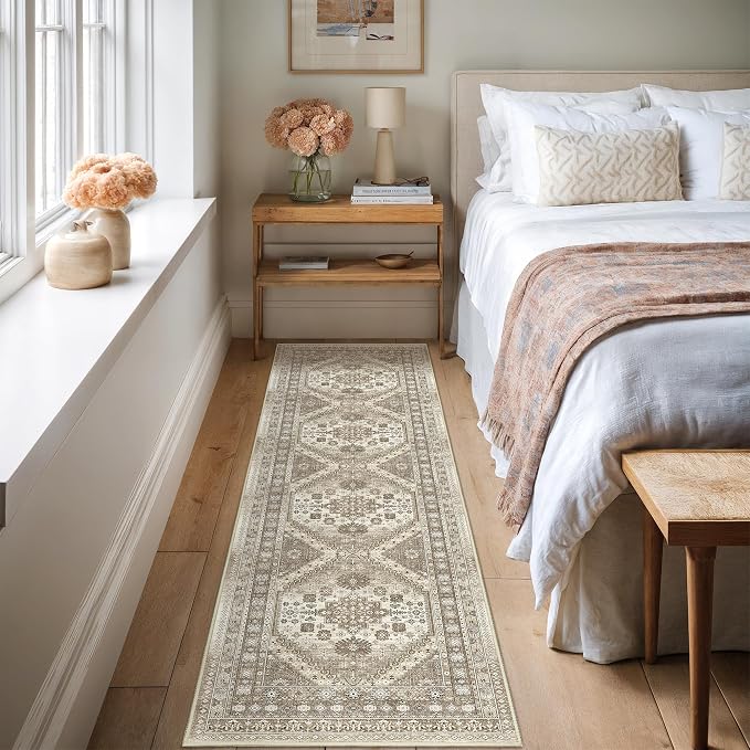 Runner Rug 2x8 Runners for Hallways Non Slip Washable Rugs, Low Pile Soft - Image 4