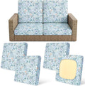 4Pcs Patio Cushion Covers Stretch Outdoor Furniture Protector Slipcovers | by pickyNproud