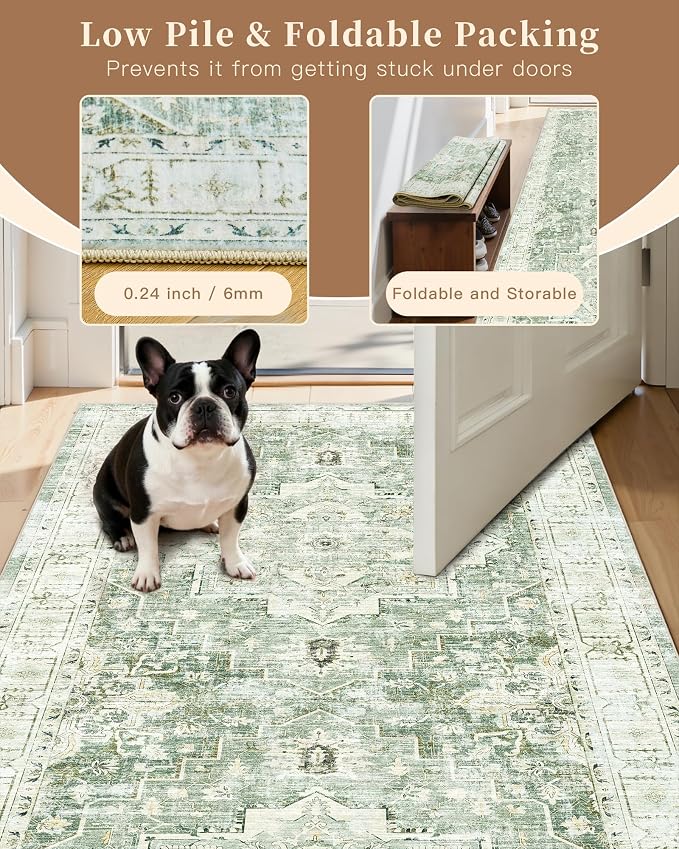 Madane Hallway Runner Rug 2x8 Washable Kitchen Rugs Non-Slip, Soft Ultra-Thin - Image 6