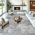 10x14 Area Rug for Living Room, Washable Modern Abstract Rug, by BYYVOORugsforYourHome