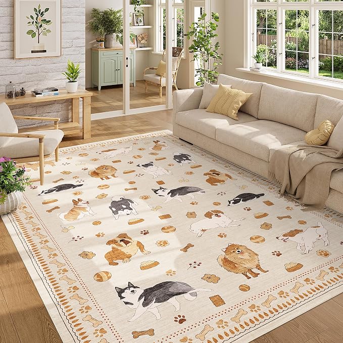 DUKINO 6x9 Washable Dog Area Rug - Image 7
