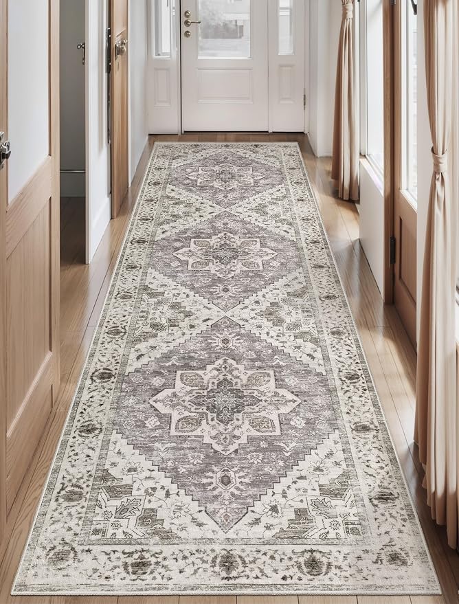 SERISSA 2'6"x10' Washable Non Slip Boho Runner Rug by SERISSAHomeDecorCollection