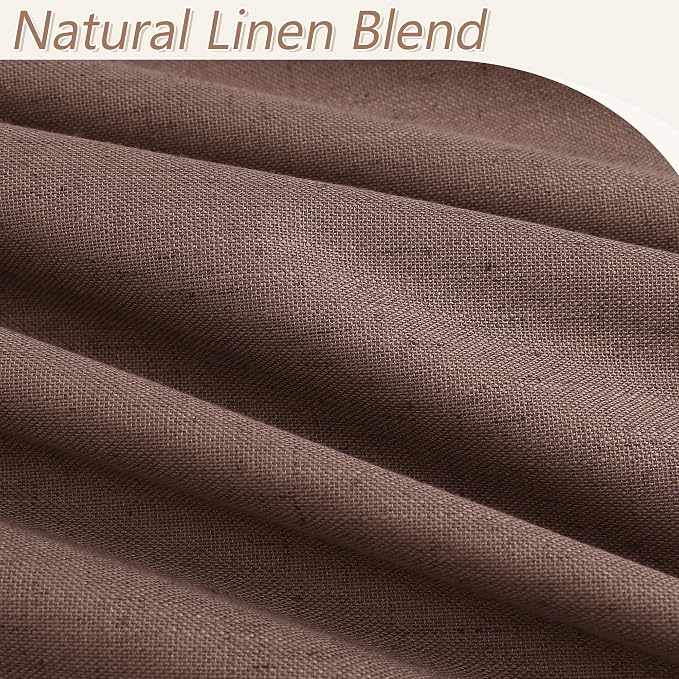 100% Blackout Curtains 96 Inch Length 2 Panels Set - Image 3